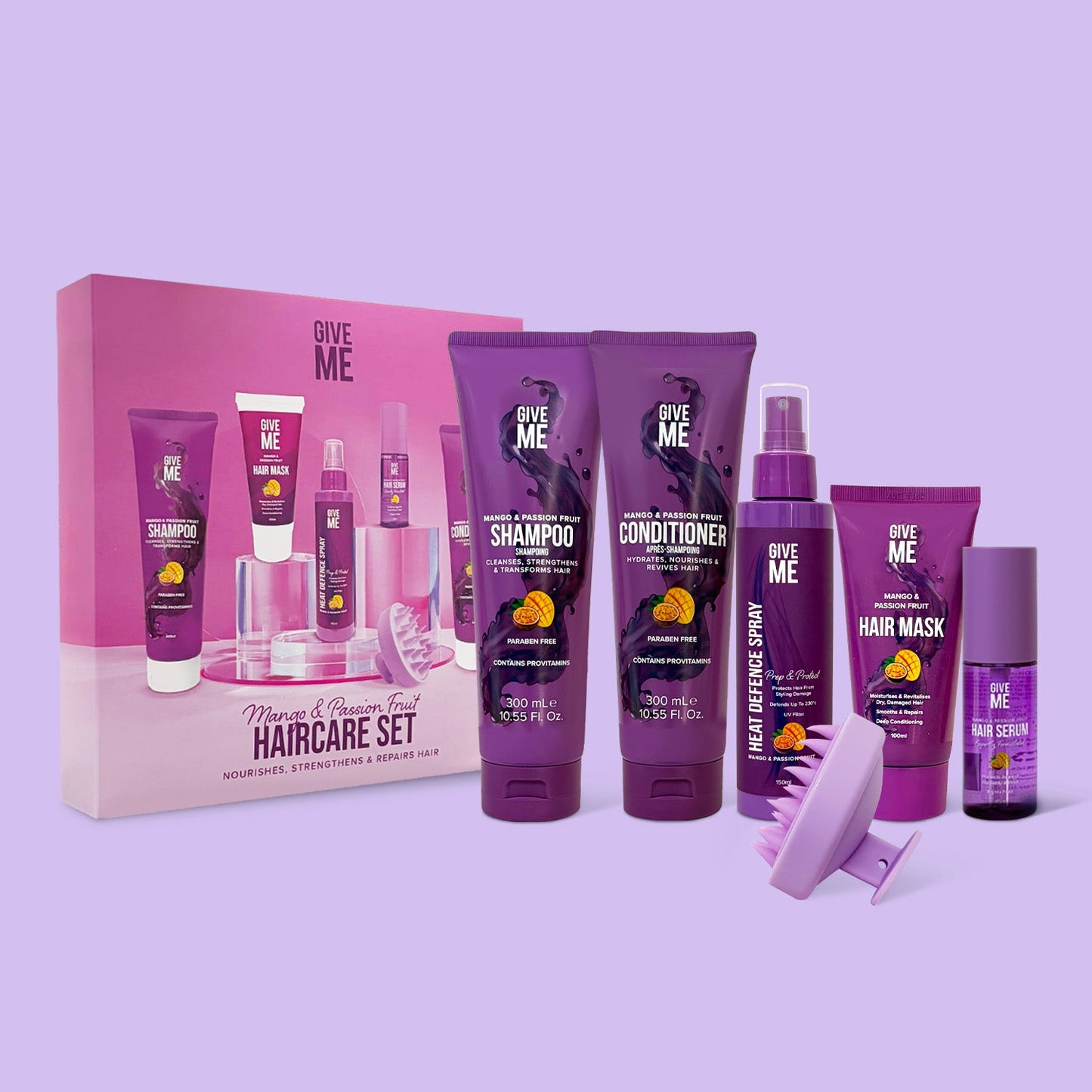 Mango & Passion Fruit Full Haircare Set (Worth ÂŁ55.94) - Give Me Cosmetics