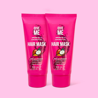 2 x Argan Oil & Coconut Oil Hair Mask - Give Me Cosmetics