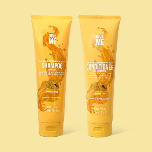 Papaya & Manuka Honey Shampoo and Conditioner Bundle (Worth £13.98)