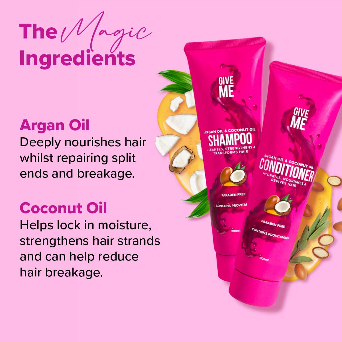 Argan Oil & Coconut Oil Deluxe Bundle - Give Me Cosmetics