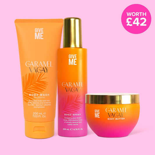 Caramel Vacay Body Trio Set - Give Me Cosmetics