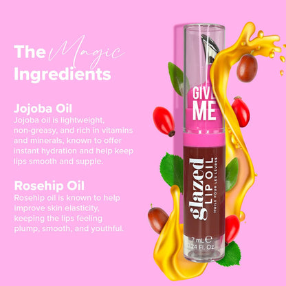 Glazed Lip Oil - Brewed Bliss - Give Me Cosmetics