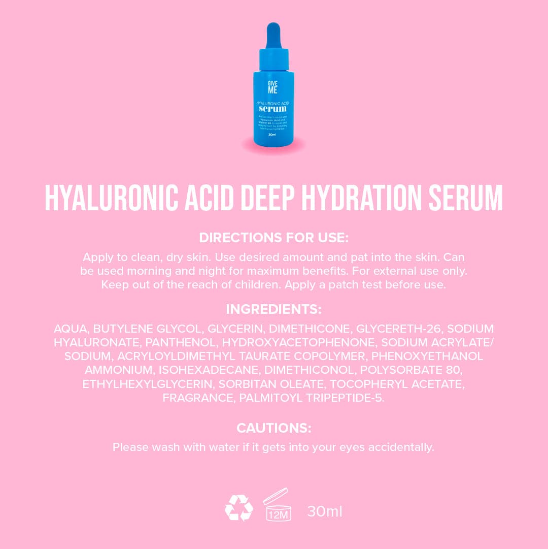 Hyaluronic Acid Deep Hydration Skin Duo - Give Me Cosmetics