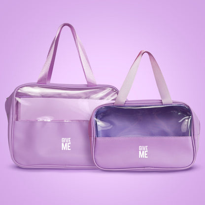 Purple Cosmetic & Toiletry Travel Bag
