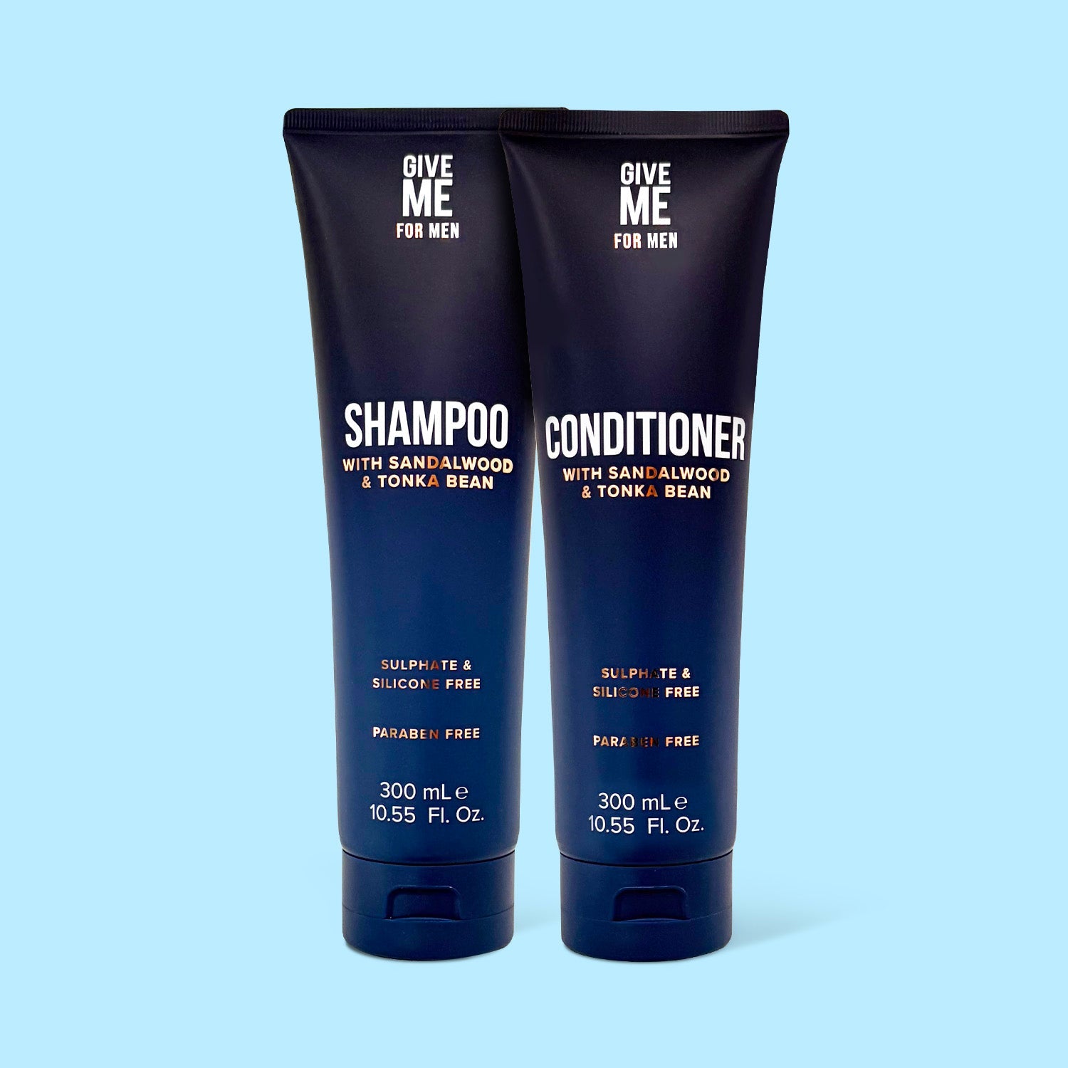 Mens Shampoo & Conditioner | Sandalwood & Tonka Bean | Give Me Cosmetics