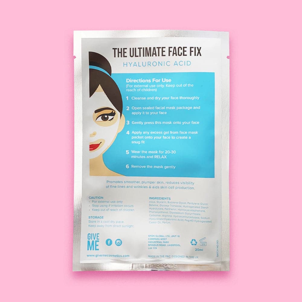 Twin Pack - Hyaluronic Acid & Collagen Sheet Masks - Give Me Cosmetics