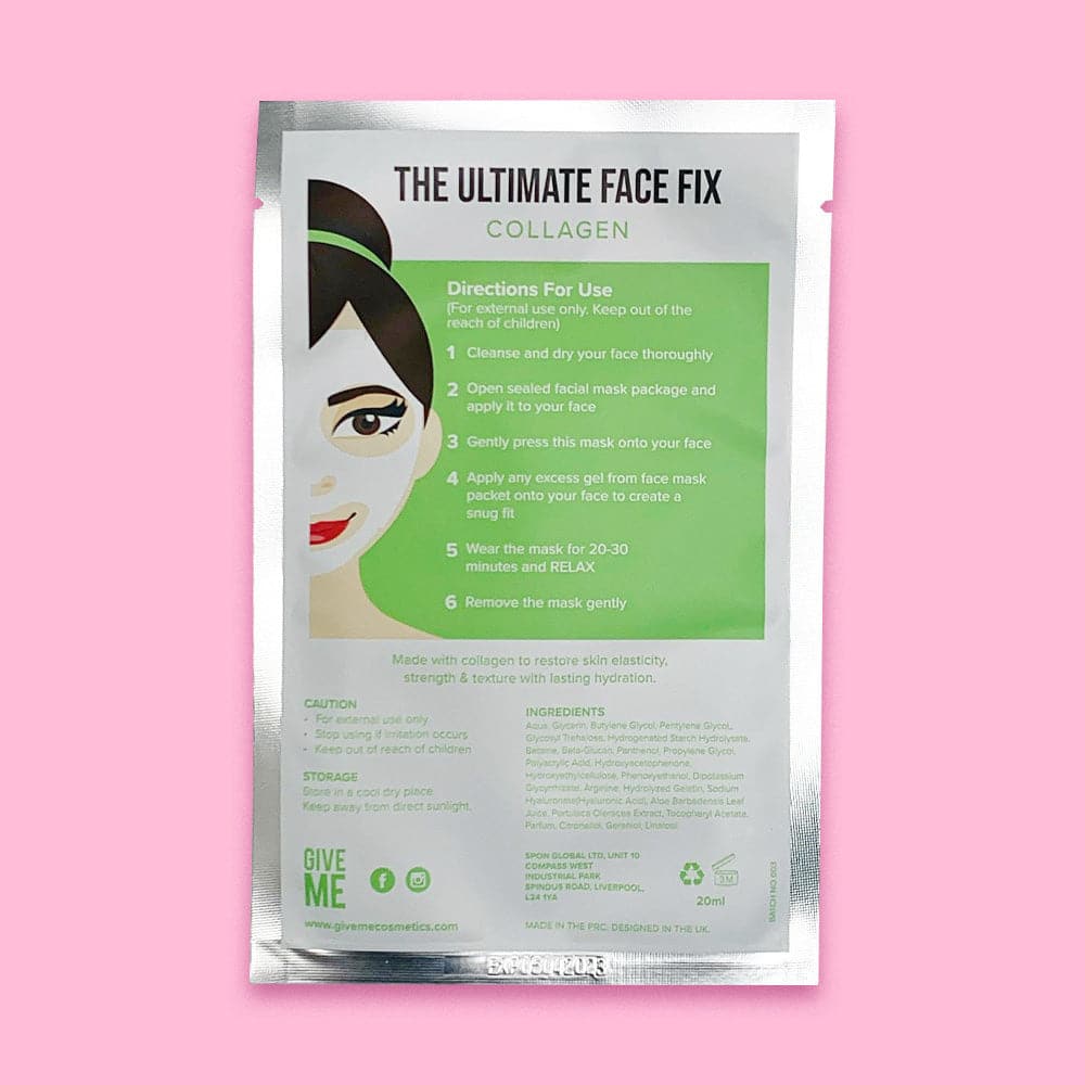 Twin Pack - Hyaluronic Acid & Collagen Sheet Masks - Give Me Cosmetics